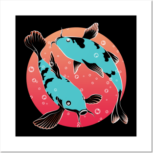 Japanese Koi Fish Posters and Art